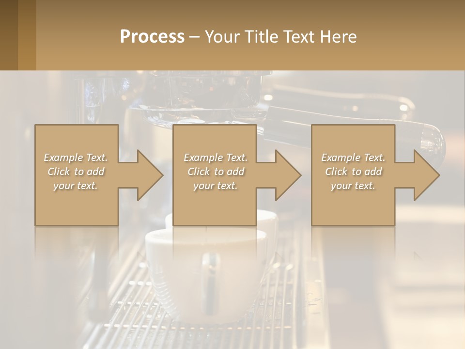 A Espresso Machine Making A Cup Of Coffee PowerPoint Template