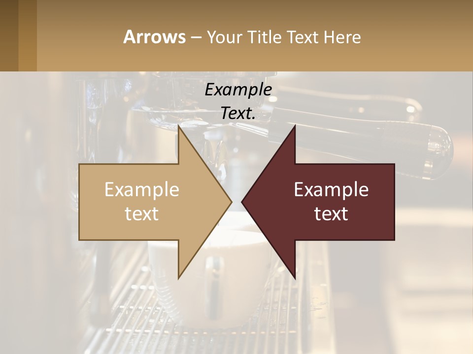 A Espresso Machine Making A Cup Of Coffee PowerPoint Template