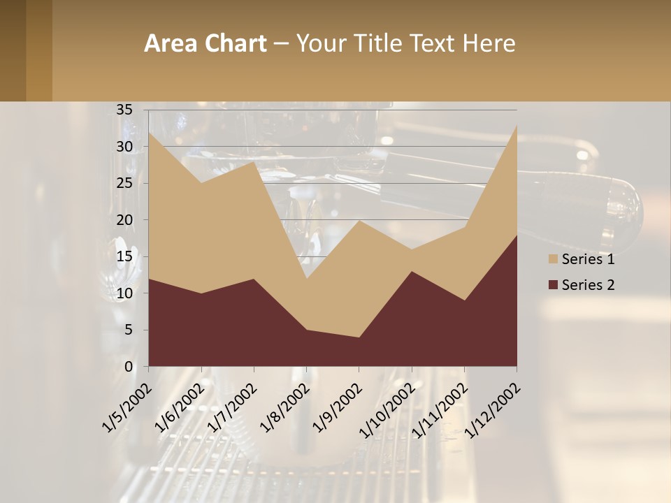A Espresso Machine Making A Cup Of Coffee PowerPoint Template