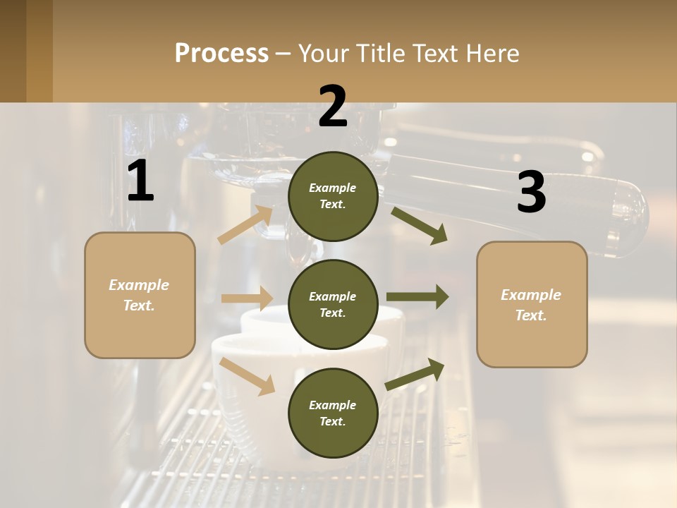 A Espresso Machine Making A Cup Of Coffee PowerPoint Template