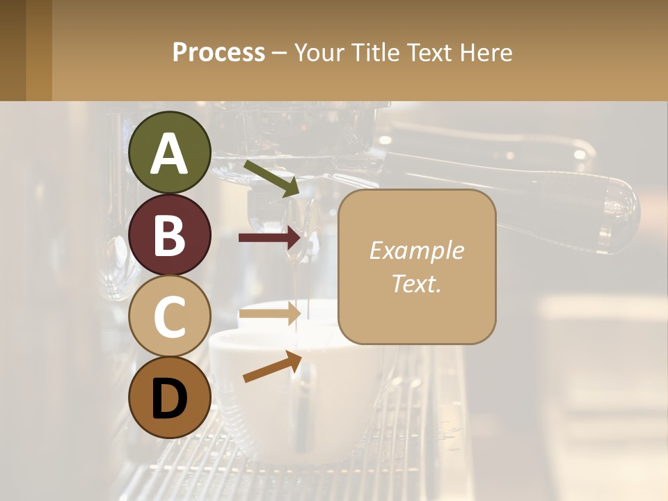 A Espresso Machine Making A Cup Of Coffee PowerPoint Template