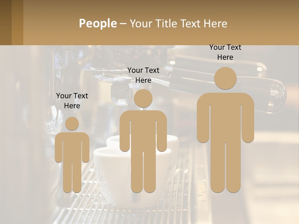 A Espresso Machine Making A Cup Of Coffee PowerPoint Template