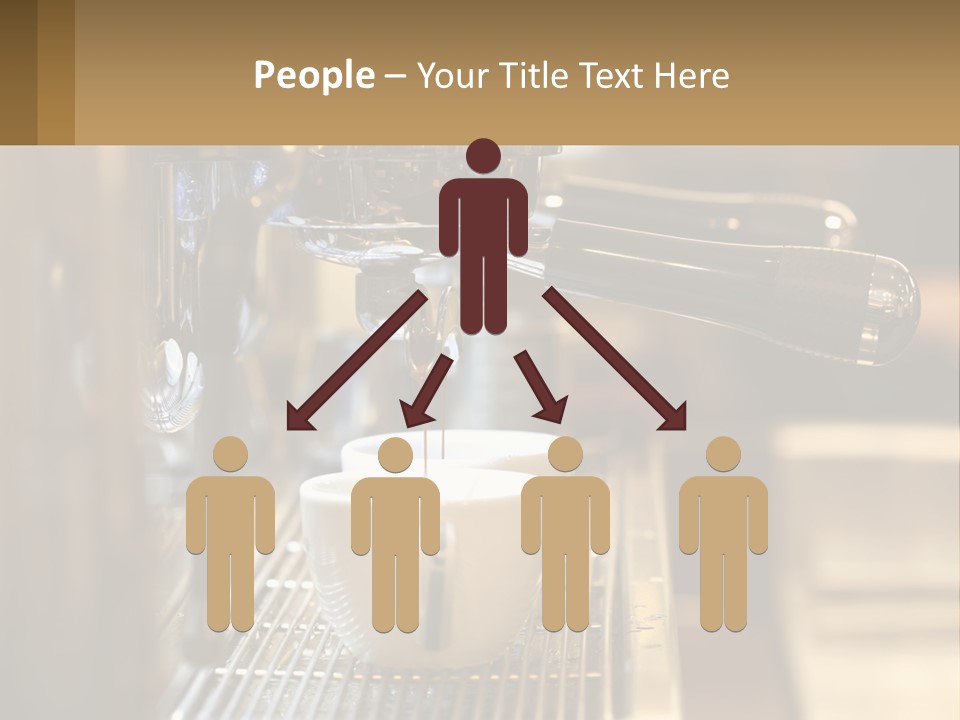 A Espresso Machine Making A Cup Of Coffee PowerPoint Template