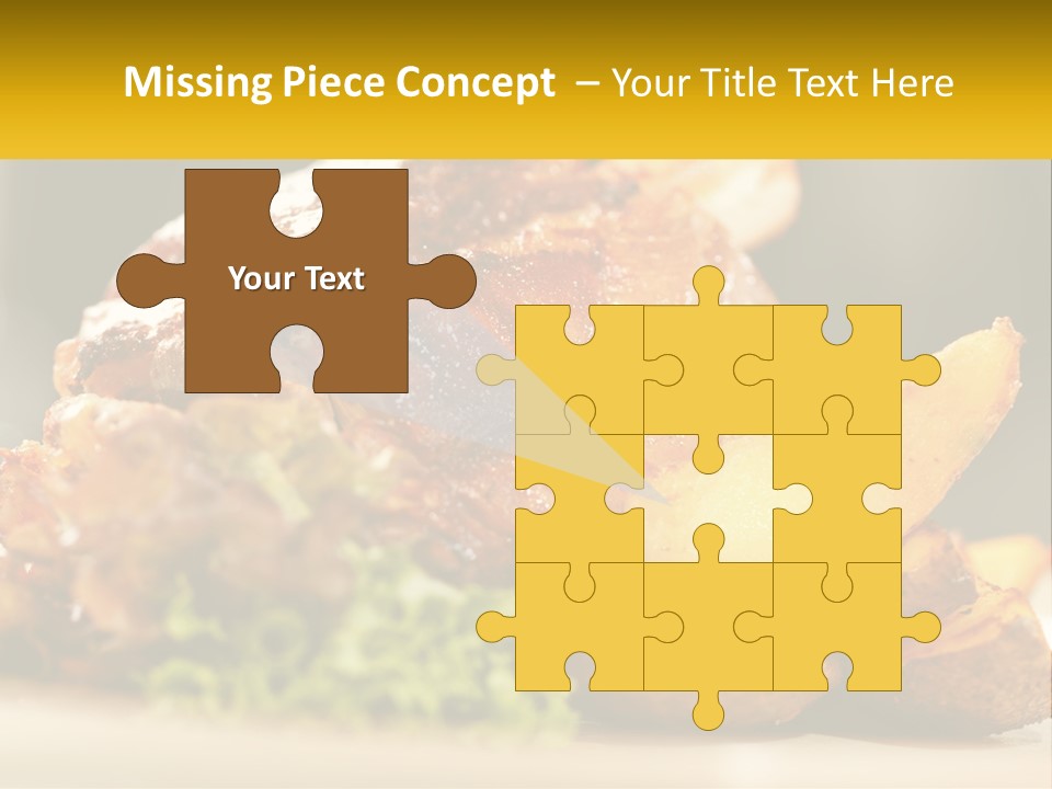 A Close Up Of A Plate Of Food With Potatoes PowerPoint Template