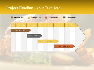 A Close Up Of A Plate Of Food With Potatoes PowerPoint Template
