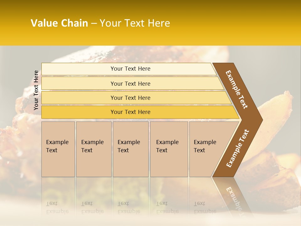 A Close Up Of A Plate Of Food With Potatoes PowerPoint Template