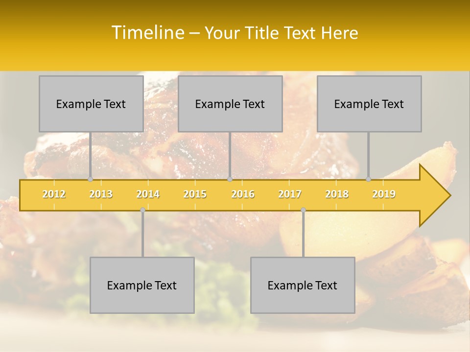 A Close Up Of A Plate Of Food With Potatoes PowerPoint Template