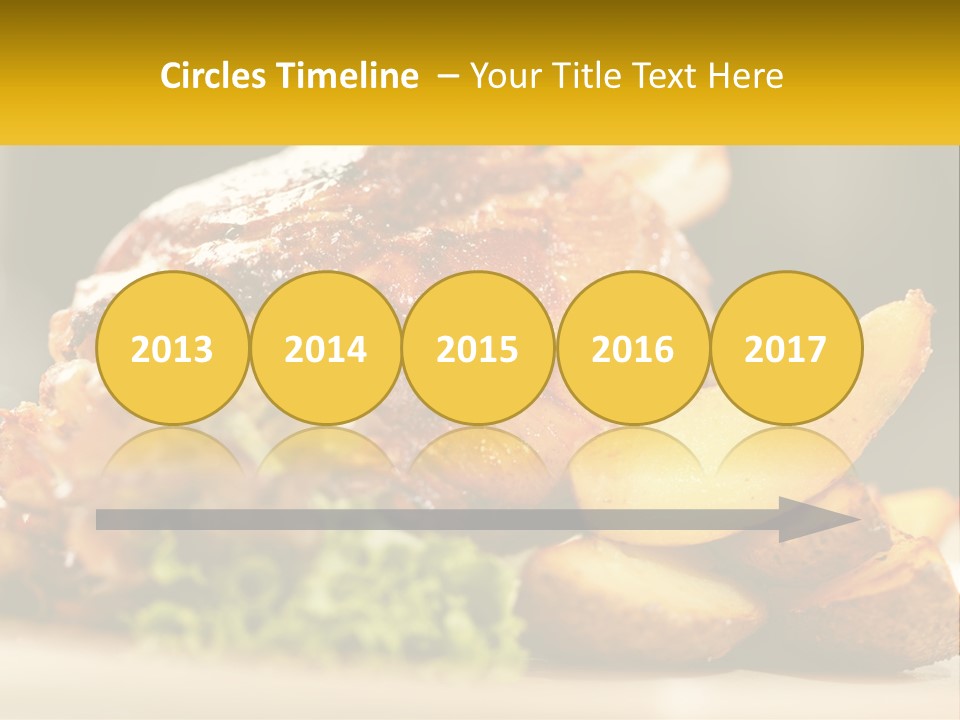 A Close Up Of A Plate Of Food With Potatoes PowerPoint Template