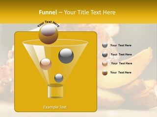 A Close Up Of A Plate Of Food With Potatoes PowerPoint Template