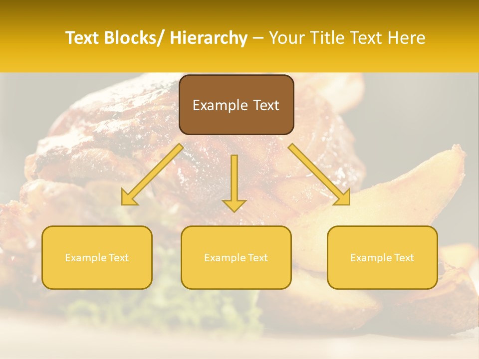 A Close Up Of A Plate Of Food With Potatoes PowerPoint Template