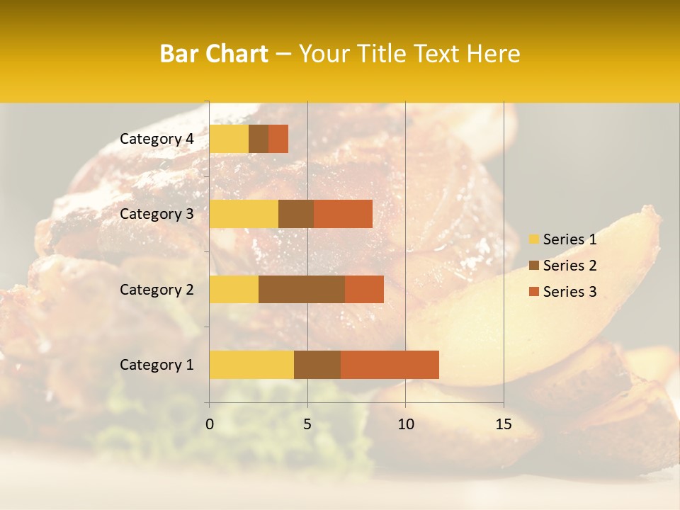 A Close Up Of A Plate Of Food With Potatoes PowerPoint Template