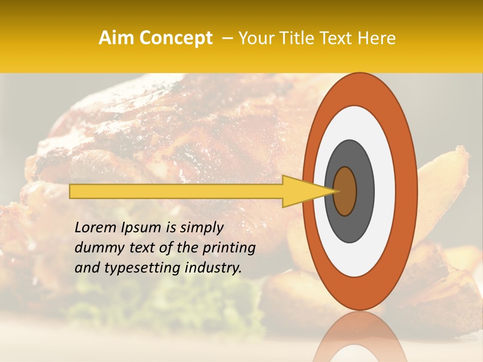 A Close Up Of A Plate Of Food With Potatoes PowerPoint Template