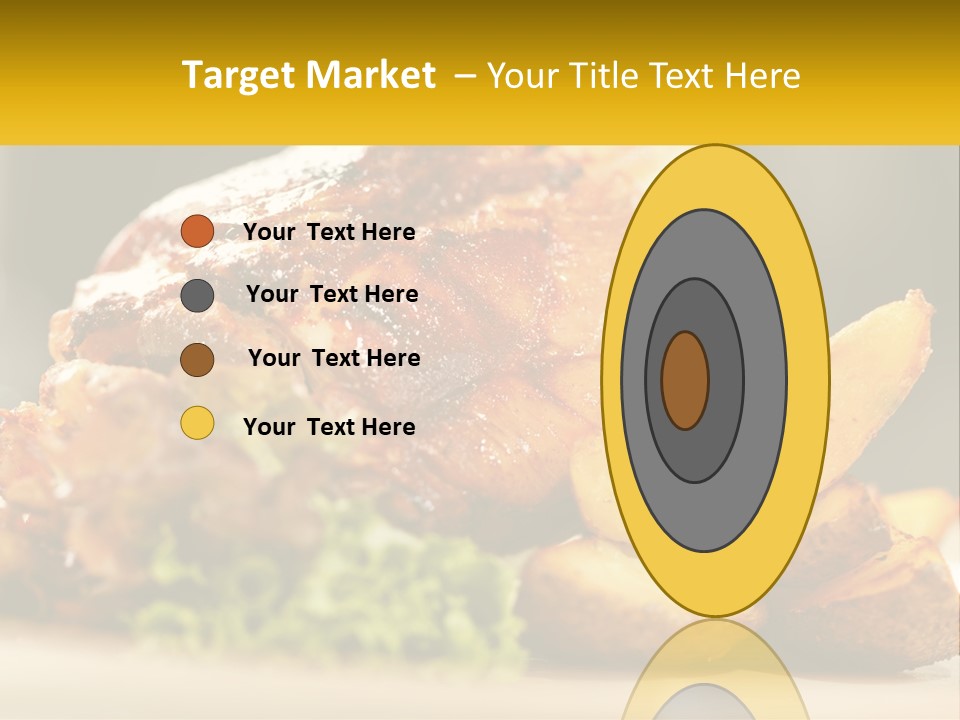 A Close Up Of A Plate Of Food With Potatoes PowerPoint Template