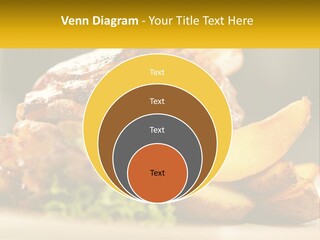 A Close Up Of A Plate Of Food With Potatoes PowerPoint Template