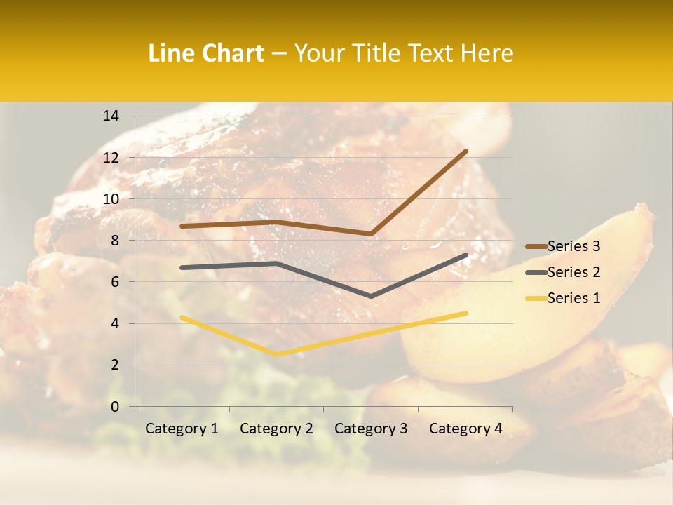A Close Up Of A Plate Of Food With Potatoes PowerPoint Template