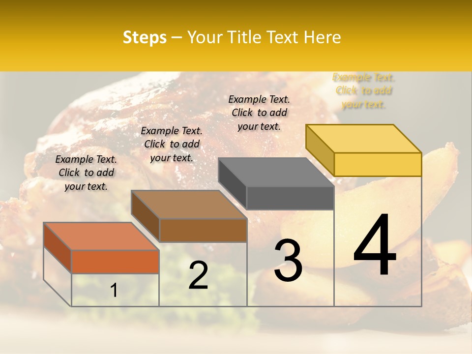 A Close Up Of A Plate Of Food With Potatoes PowerPoint Template