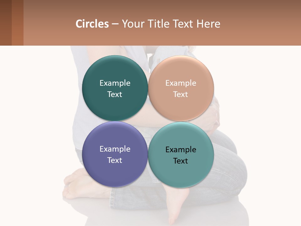 A Woman Holding A Baby In Her Arms PowerPoint Template