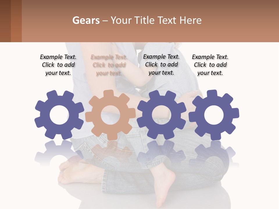 A Woman Holding A Baby In Her Arms PowerPoint Template