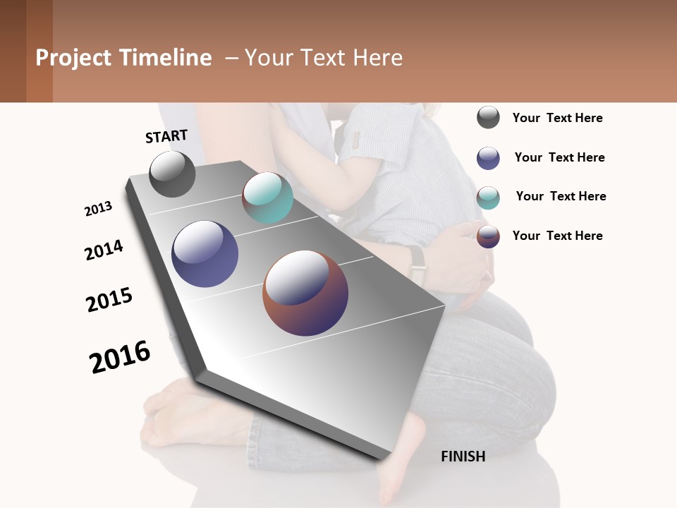 A Woman Holding A Baby In Her Arms PowerPoint Template