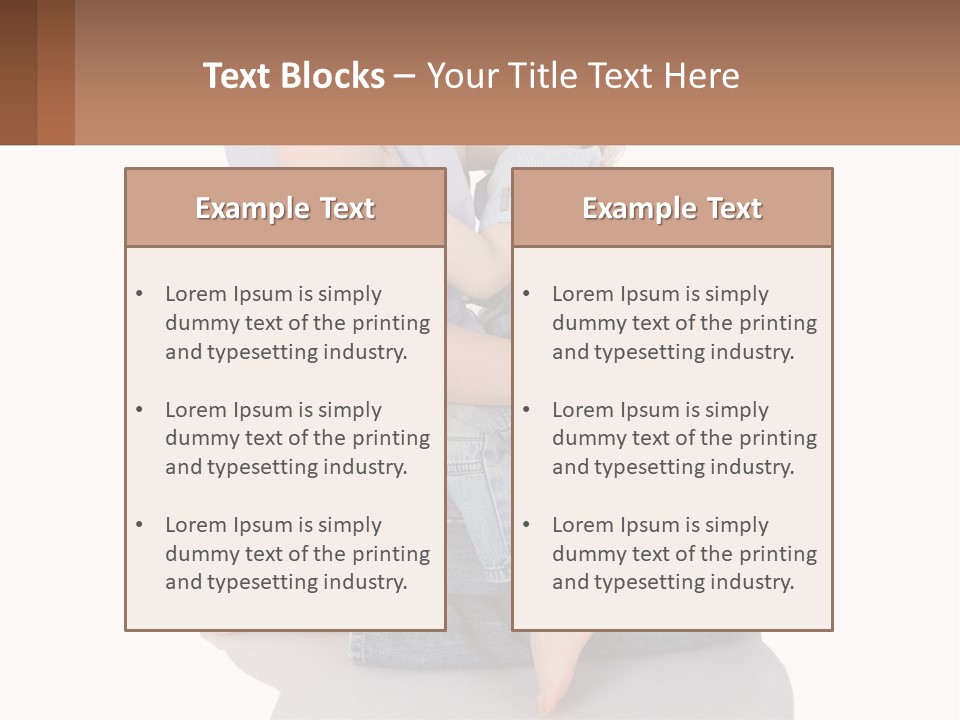 A Woman Holding A Baby In Her Arms PowerPoint Template