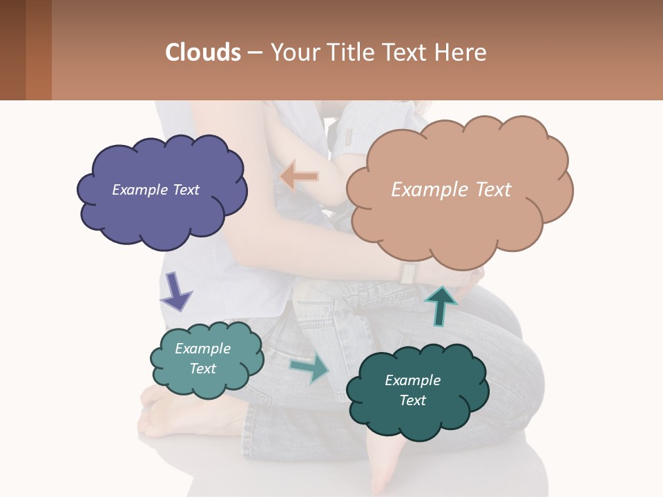 A Woman Holding A Baby In Her Arms PowerPoint Template