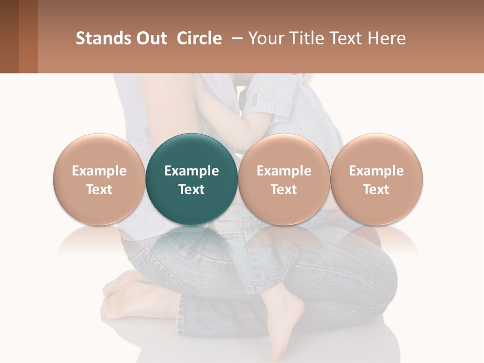 A Woman Holding A Baby In Her Arms PowerPoint Template