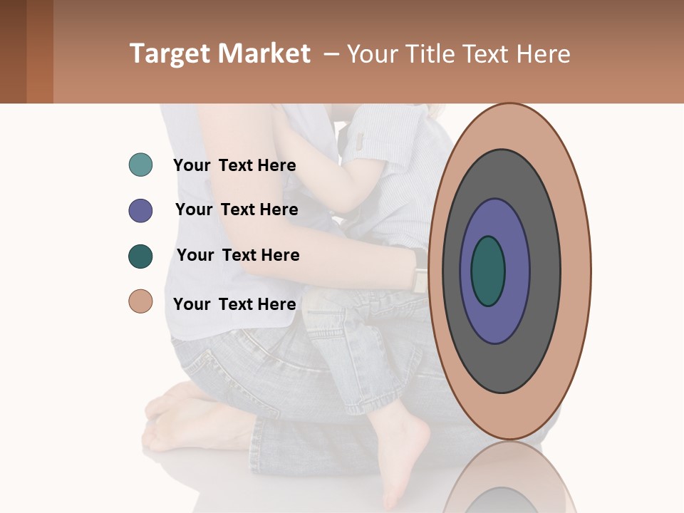 A Woman Holding A Baby In Her Arms PowerPoint Template