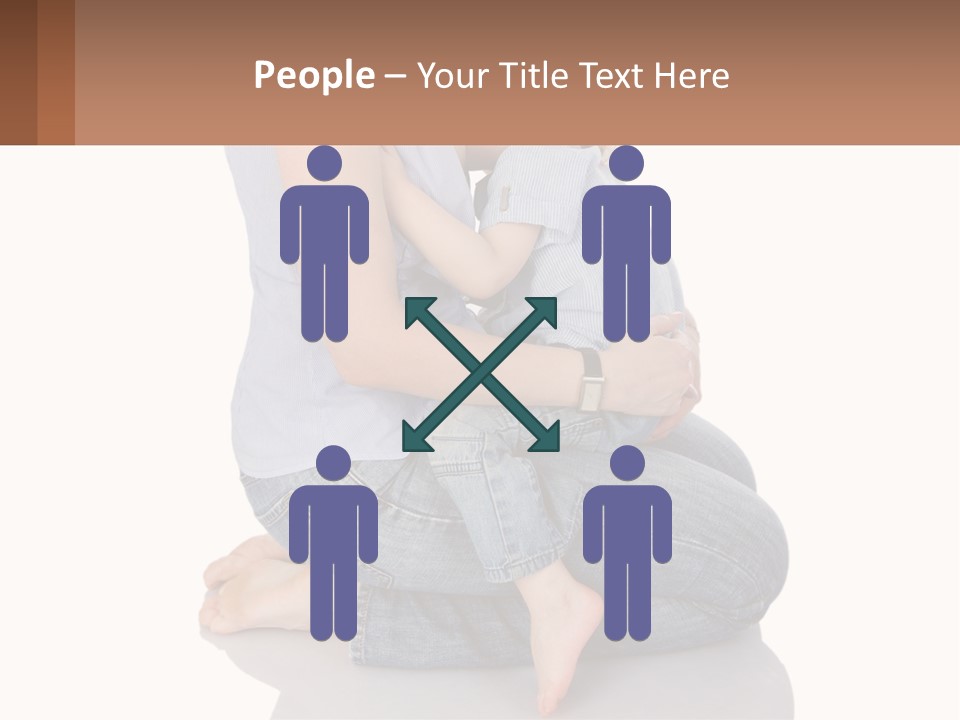 A Woman Holding A Baby In Her Arms PowerPoint Template