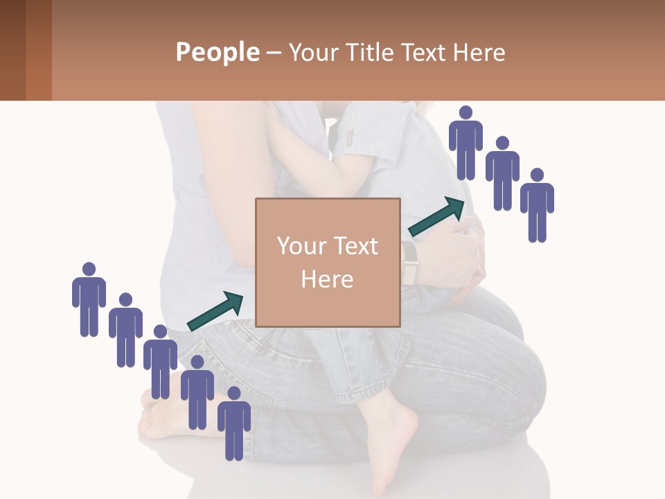 A Woman Holding A Baby In Her Arms PowerPoint Template