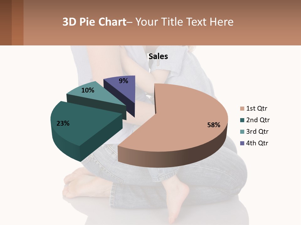 A Woman Holding A Baby In Her Arms PowerPoint Template