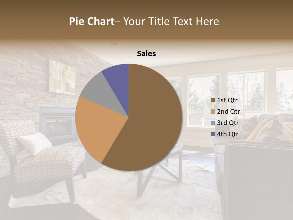 A Living Room Filled With Furniture And A Fire Place PowerPoint Template