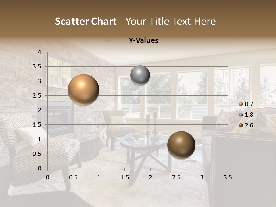 A Living Room Filled With Furniture And A Fire Place PowerPoint Template