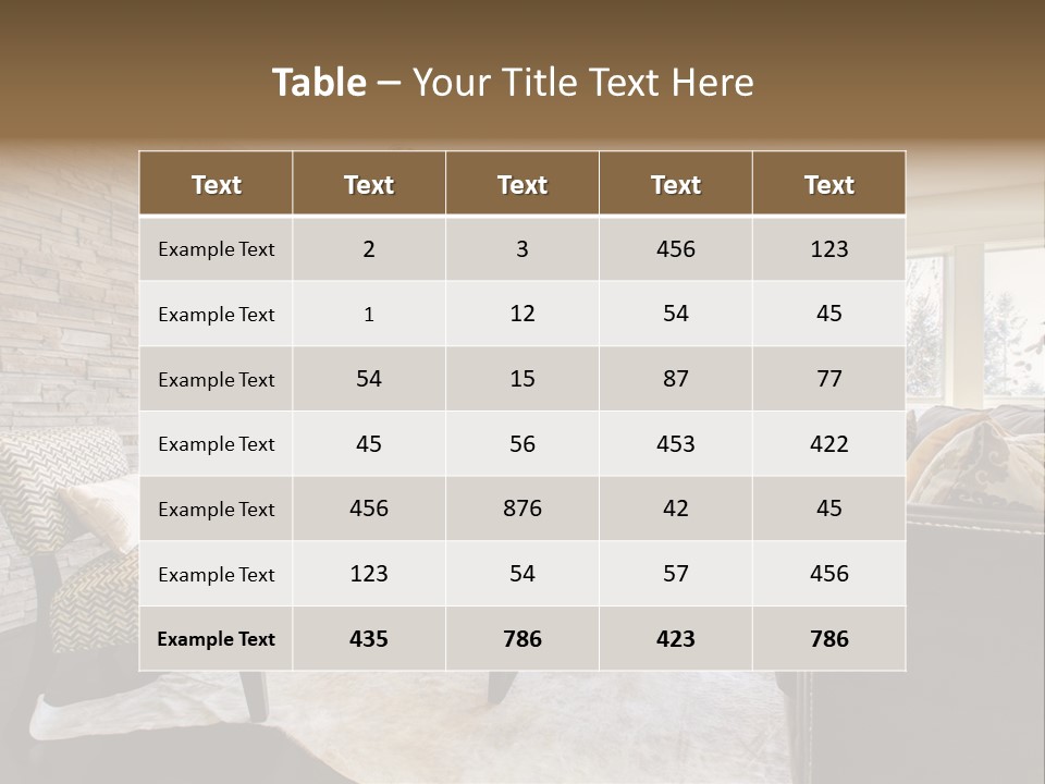 A Living Room Filled With Furniture And A Fire Place PowerPoint Template