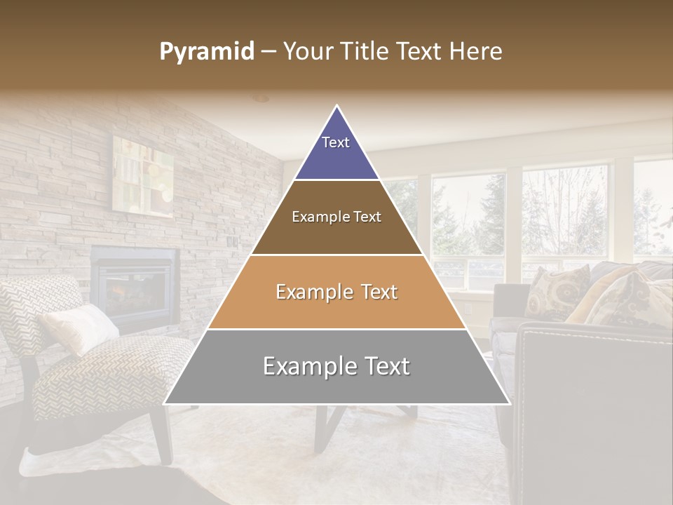 A Living Room Filled With Furniture And A Fire Place PowerPoint Template