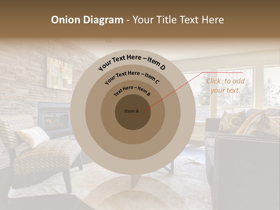 A Living Room Filled With Furniture And A Fire Place PowerPoint Template