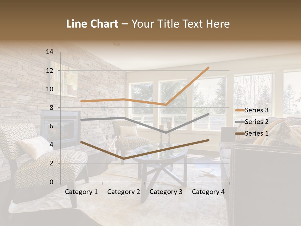 A Living Room Filled With Furniture And A Fire Place PowerPoint Template