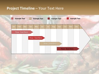 A Wooden Cutting Board Topped With Different Types Of Sausages PowerPoint Template