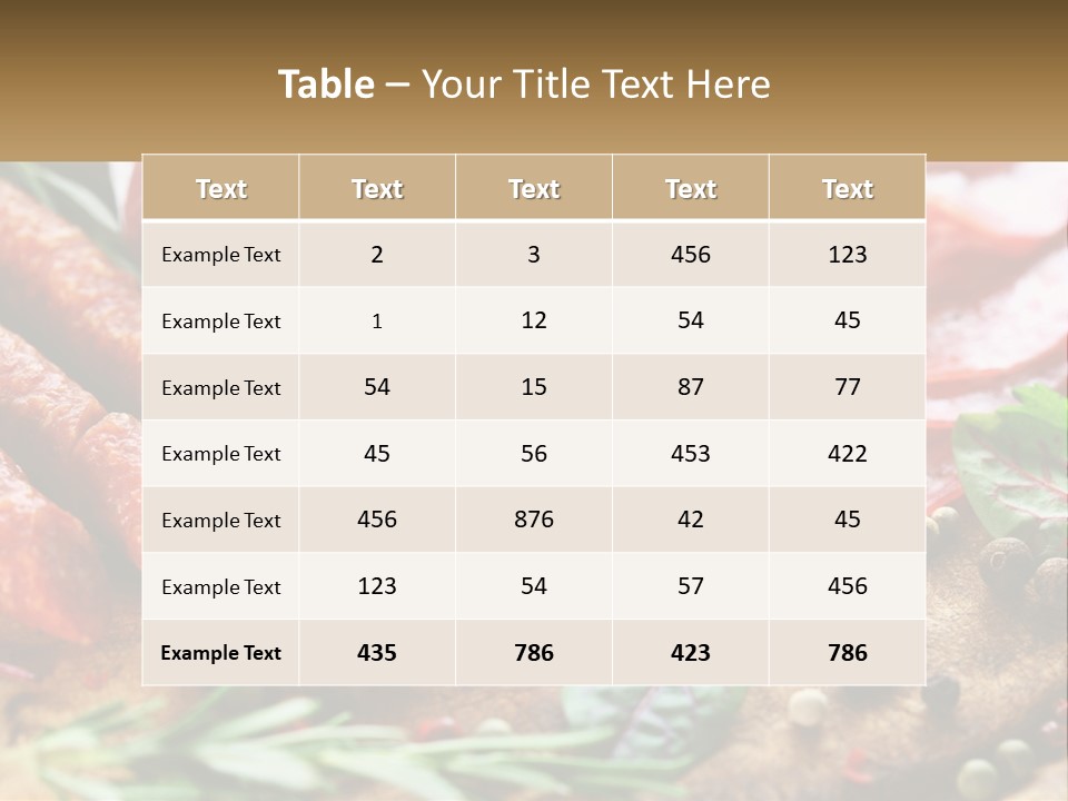 A Wooden Cutting Board Topped With Different Types Of Sausages PowerPoint Template