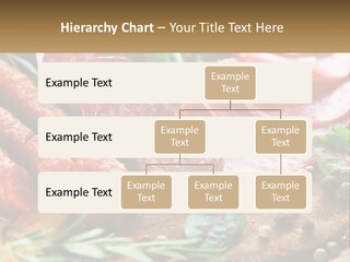 A Wooden Cutting Board Topped With Different Types Of Sausages PowerPoint Template