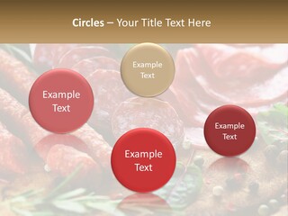 A Wooden Cutting Board Topped With Different Types Of Sausages PowerPoint Template