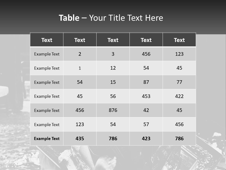 A Black And White Photo Of A Man Holding A Picture Frame PowerPoint Template