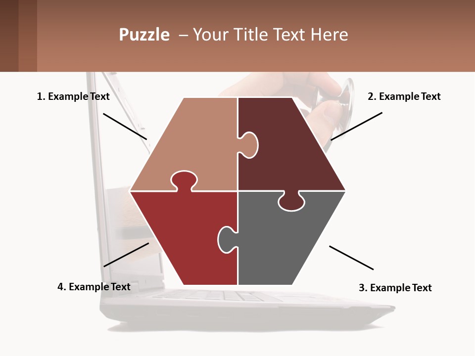 A Person Holding A Laptop With A Stethoscope In Their Hand PowerPoint Template