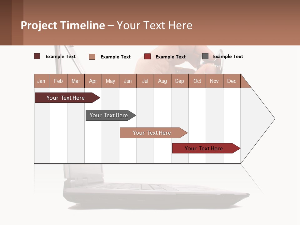 A Person Holding A Laptop With A Stethoscope In Their Hand PowerPoint Template