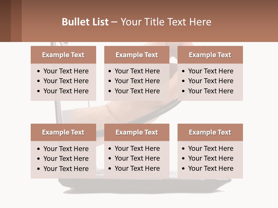 A Person Holding A Laptop With A Stethoscope In Their Hand PowerPoint Template