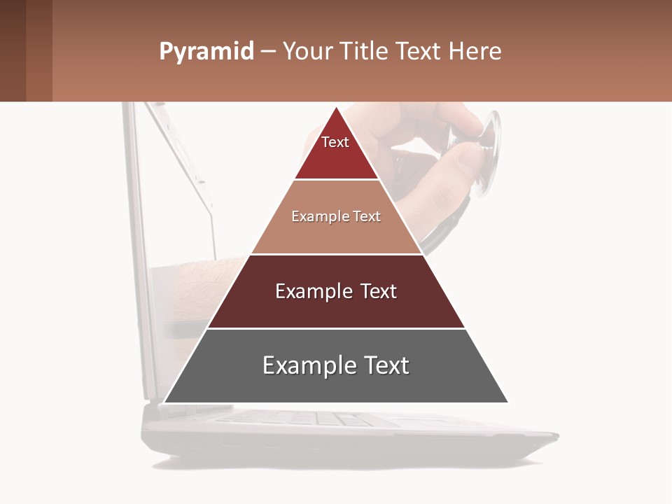 A Person Holding A Laptop With A Stethoscope In Their Hand PowerPoint Template