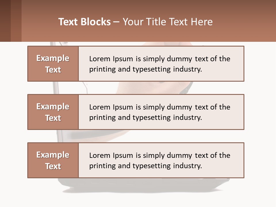 A Person Holding A Laptop With A Stethoscope In Their Hand PowerPoint Template
