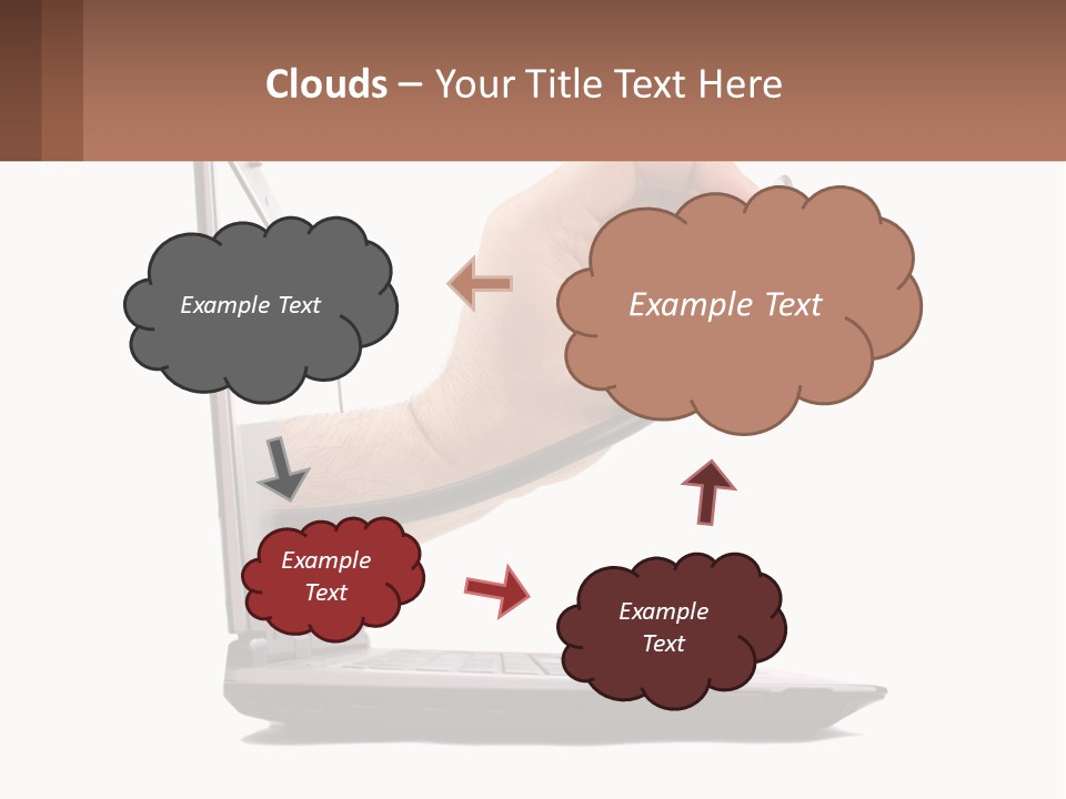 A Person Holding A Laptop With A Stethoscope In Their Hand PowerPoint Template
