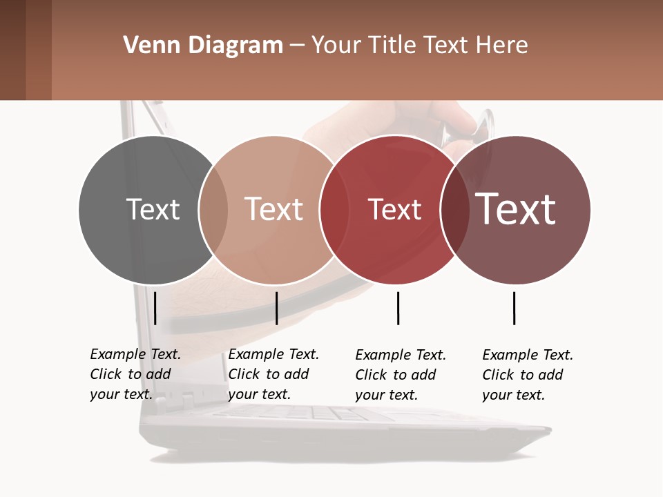 A Person Holding A Laptop With A Stethoscope In Their Hand PowerPoint Template
