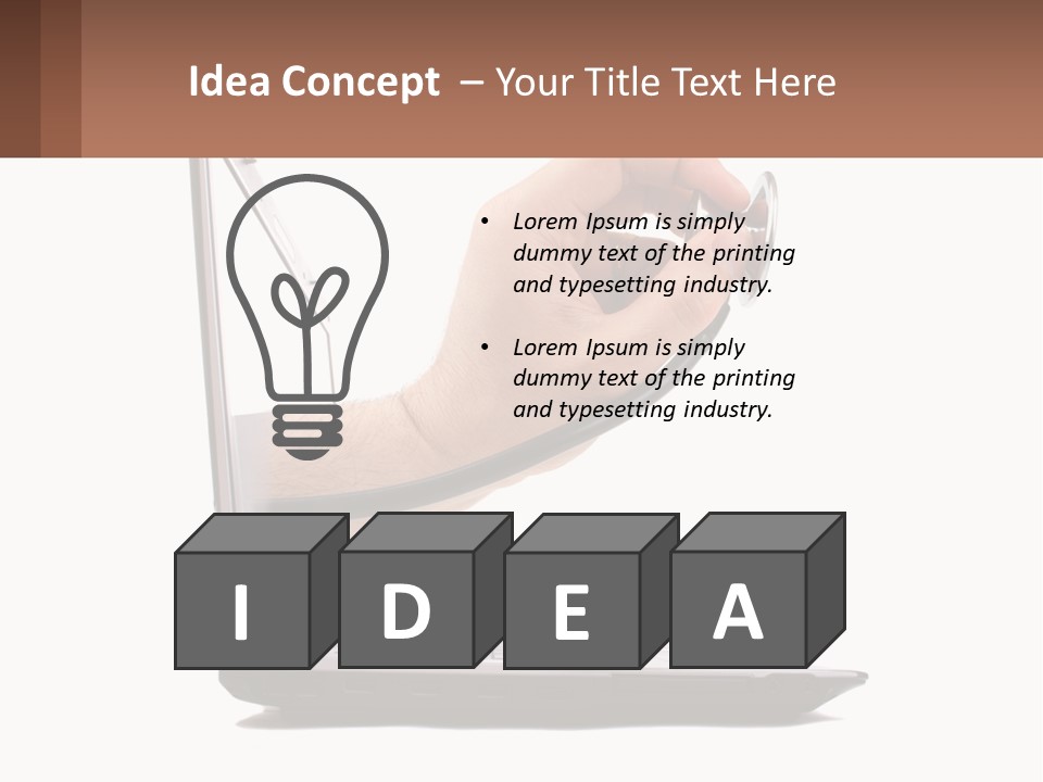 A Person Holding A Laptop With A Stethoscope In Their Hand PowerPoint Template