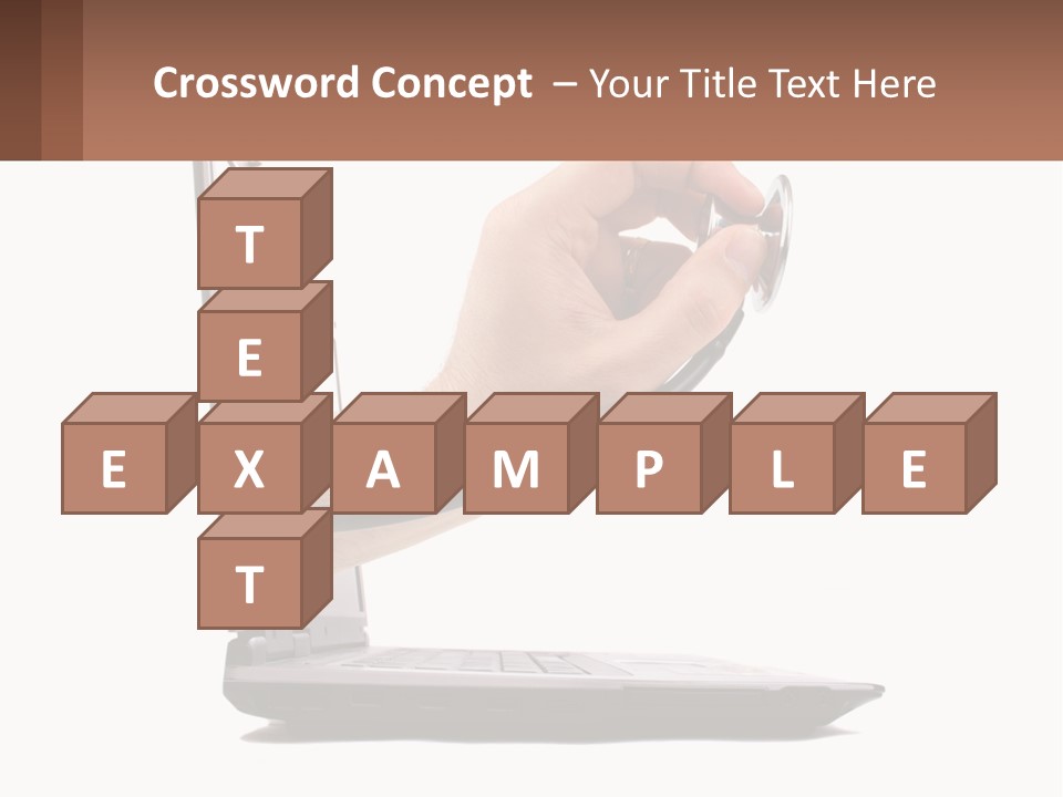 A Person Holding A Laptop With A Stethoscope In Their Hand PowerPoint Template